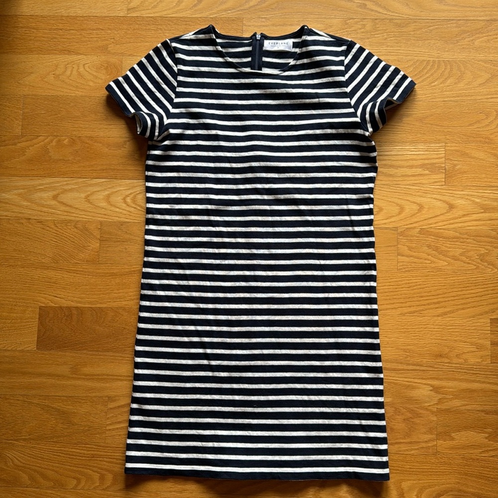 Everlane striped cotton dress - M